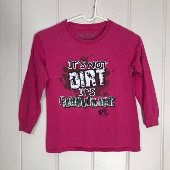 Bass Pro Shops Kids Pink Blouse Shirt
6 / 7 Small
It’s not dirt it’s camouflage - Picture 15 of 16